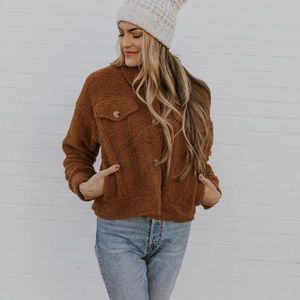 NWT Roolee teddy jacket